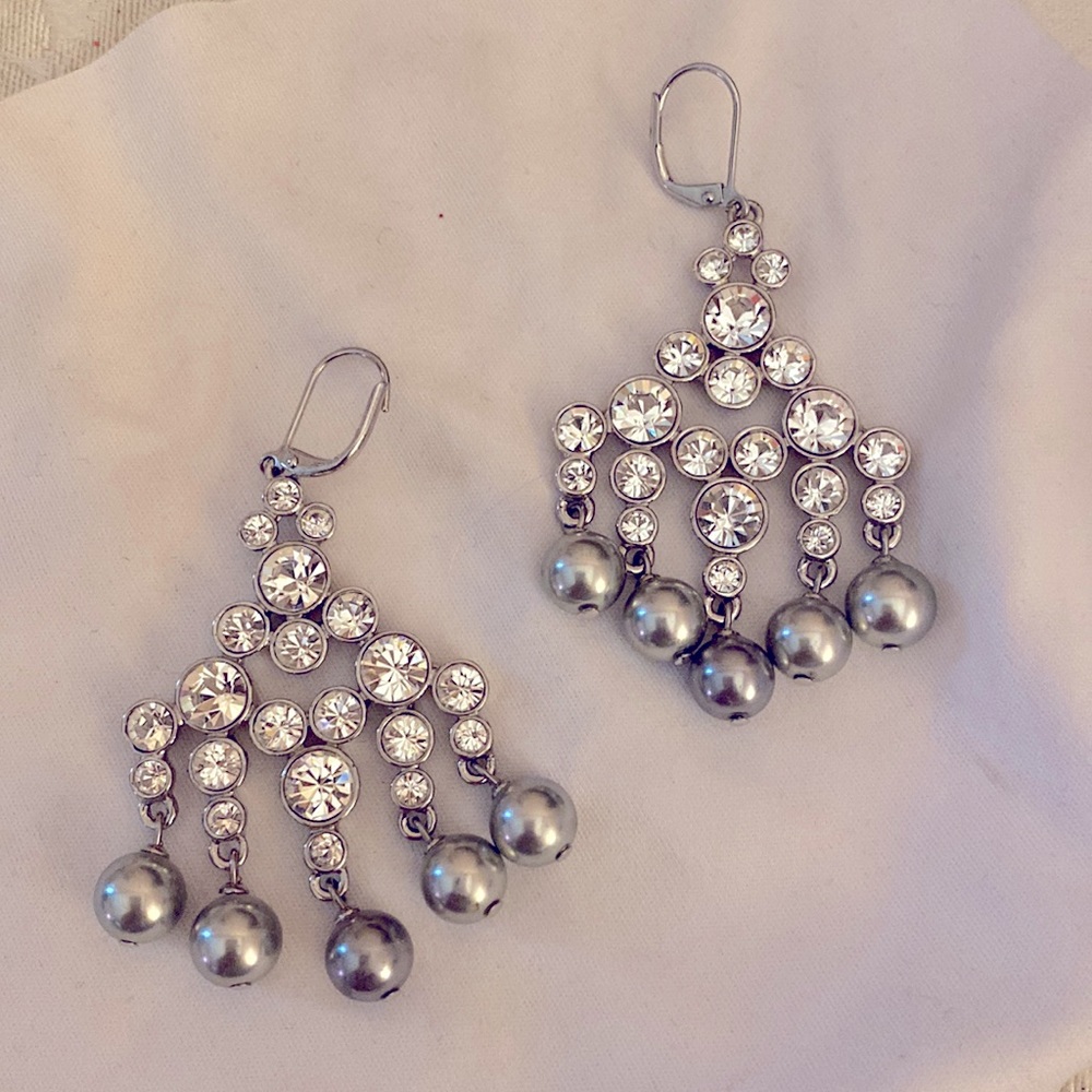 Rhinestone Chandelier Earings
